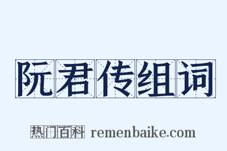 阮君传组词是什么意思的图片